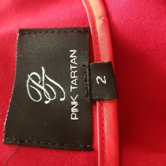 PINK Tartan Bell Sleeve Vogue Dress - Picture 8 of 11